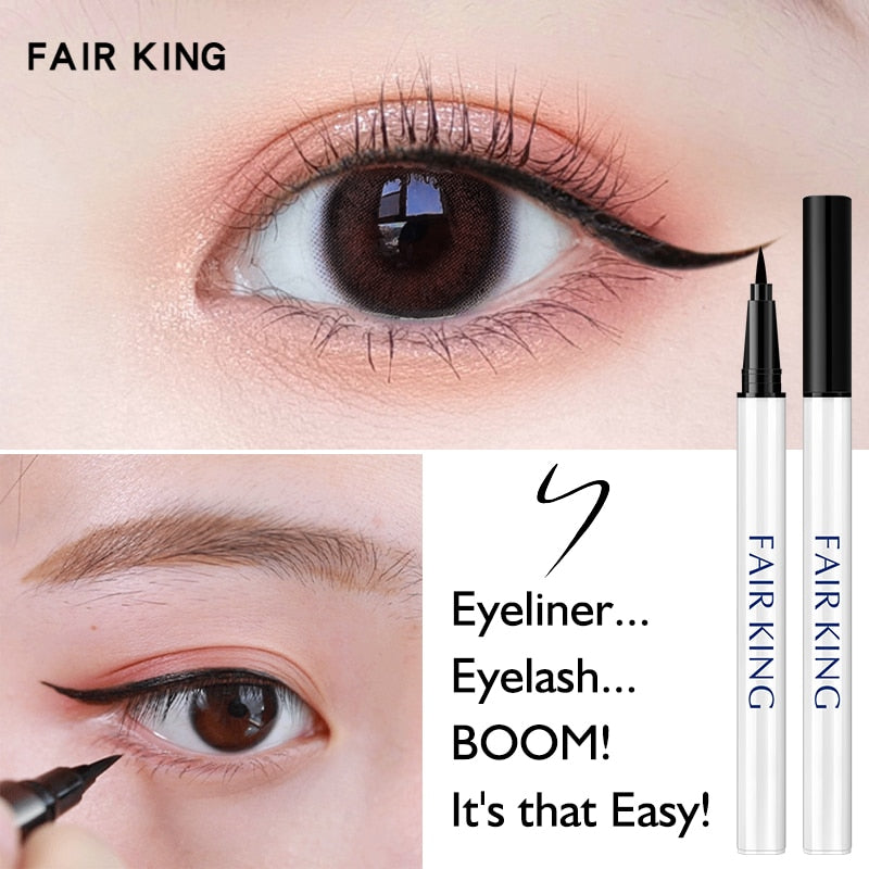 FAIR KING Ultra-thin Dazzling Liquid Eyeliner Makeup Quickily Drying Waterproof Smooth Lasting Matte Brown Long-lasting Novice