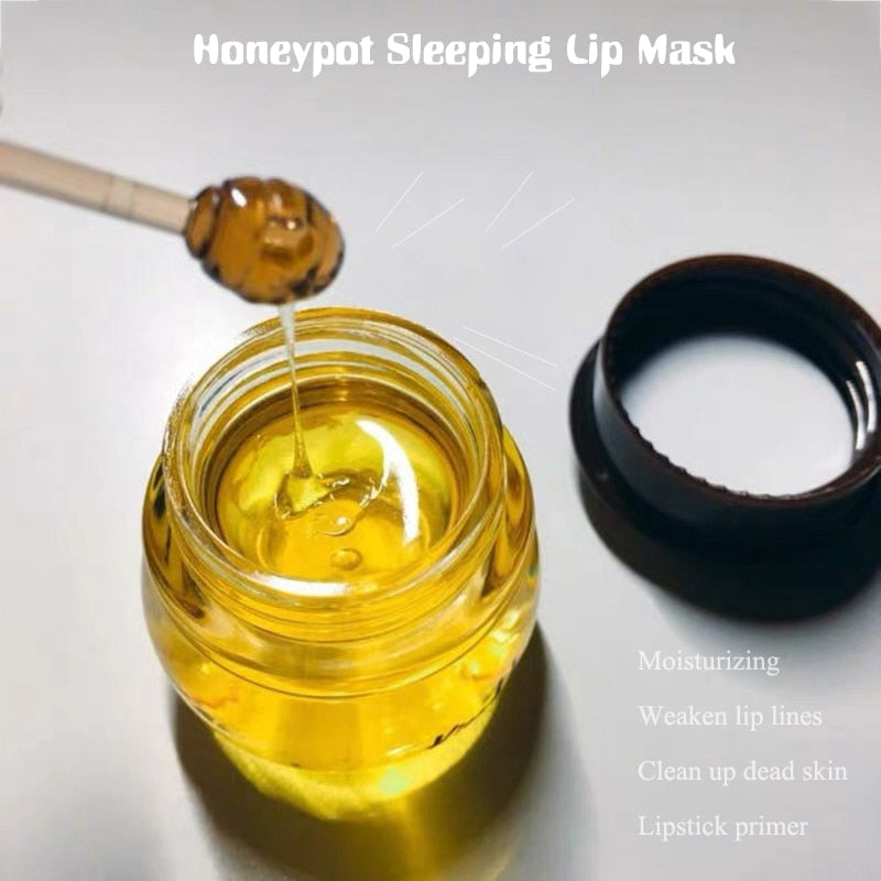 Cappuvini Moisturizing Lip Gloss Lip Balm Nourishing Anti-wrinkle Anti-cracking Unisex Lip Oil Honey Peach Sleeping Lip Care